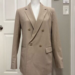 Uniqlo Classic Tan Oversized Blazer